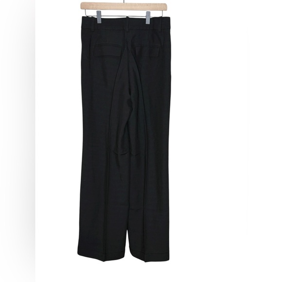J. Crew Elegant Alexander wide-leg trousers pants in luster canvas NWT 4 Black - Picture 5 of 9